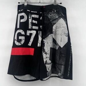 Reebok Men's PWR Speed Stratum Flex‎ Graphic Training Shorts Size S Activewear